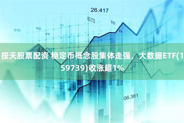 按天股票配资 稳定币概念股集体走强，大数据ETF(159739)收涨超1%