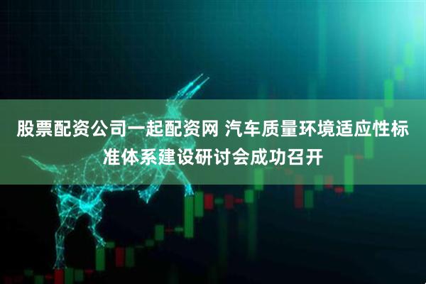 股票配资公司一起配资网 汽车质量环境适应性标准体系建设研讨会成功召开